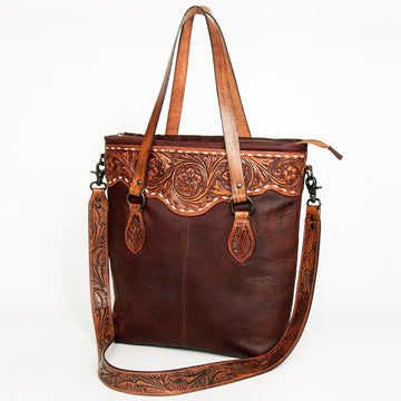 American Darling Tote Hand Tooled Genuine Leather Western Women Bag Handbag Purse | Travel Bags College Casual